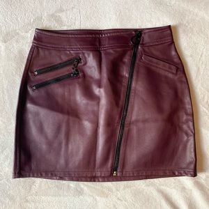 NEVER WORN Express Maroon Mini Skirt